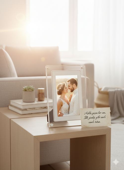 ✨ 7 İnç Dijital Anı Çerçevesi | Video & MP3 Oynatmalı IPS Ekran